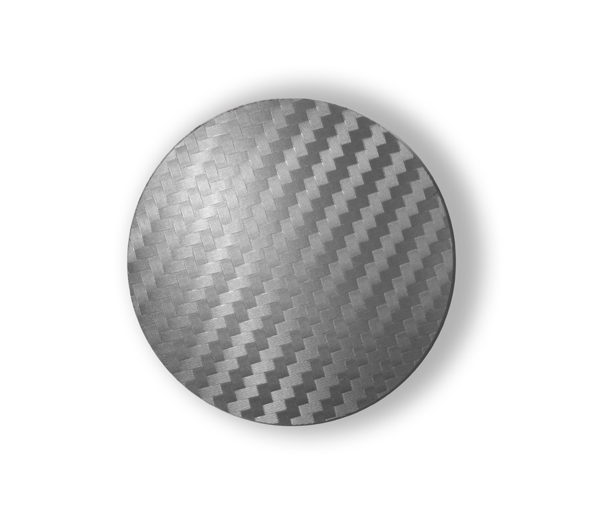 Carbon Silver centrumkåpor - centercaps 52 mm - Gratis frakt