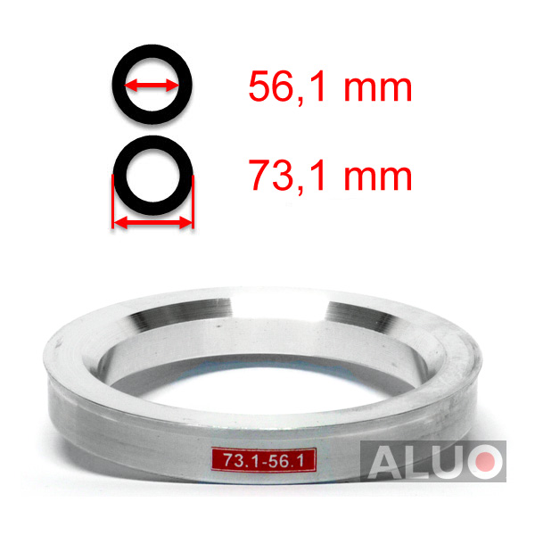 Aluminium Navringar - Centreringsringar 73,1 - 56,1 mm ( 73.1 - 56.1 )