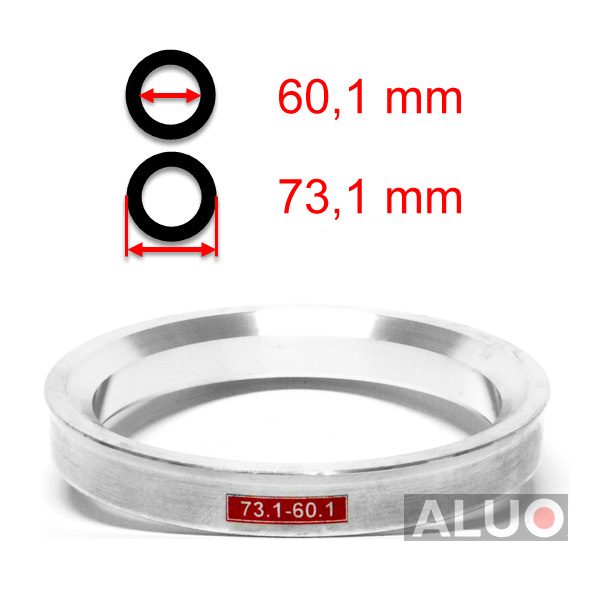 Aluminium Navringar - Centreringsringar 73,1 - 60,1 mm ( 73.1 - 60.1 )