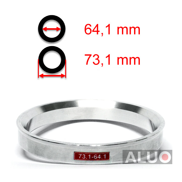 Aluminium Navringar - Centreringsringar 73,1 - 64,1 mm ( 73.1 - 64.1 )