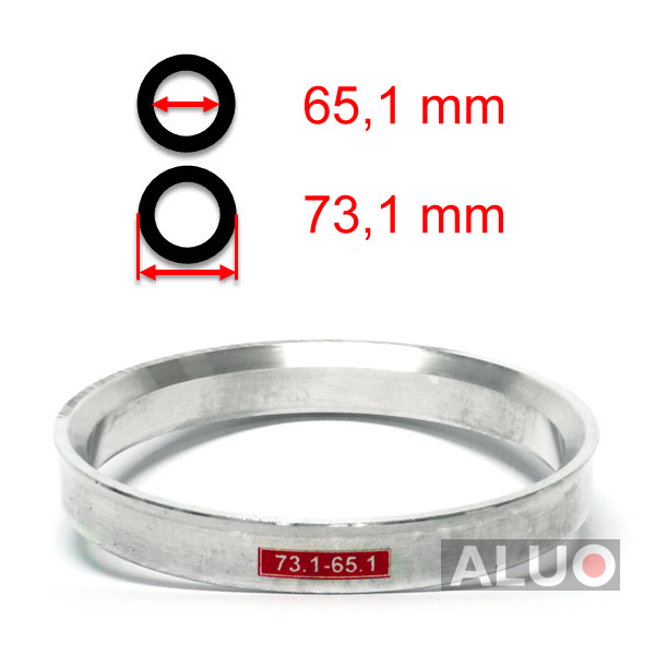 Aluminium Navringar - Centreringsringar 73,1 - 65,1 mm ( 73.1 - 65.1 )