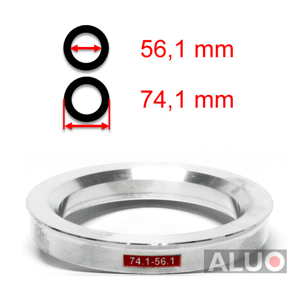 Aluminium Navringar - Centreringsringar 74,1 - 56,1 mm ( 74.1 - 56.1 )