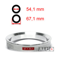 Aluminium Navringar - Centreringsringar 67,1 - 54,1 mm ( 67.1 - 54.1 )